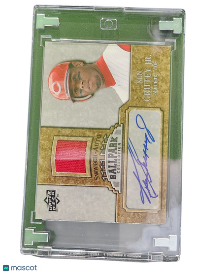 2009 Upper Deck Ballpark Ken Griffey Jr. #JA-KG Swatch-Auto Game-MLB Memorabilia