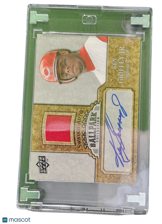 2009 Upper Deck Ballpark Ken Griffey Jr. #JA-KG Swatch-Auto Game-MLB Memorabilia