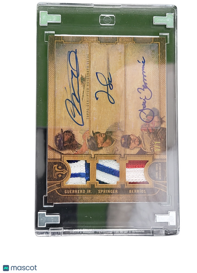 2024 Vladimir Guerrero Jr. Berríos  Springer ARC-GSB Auto Triple Relic Game-Used
