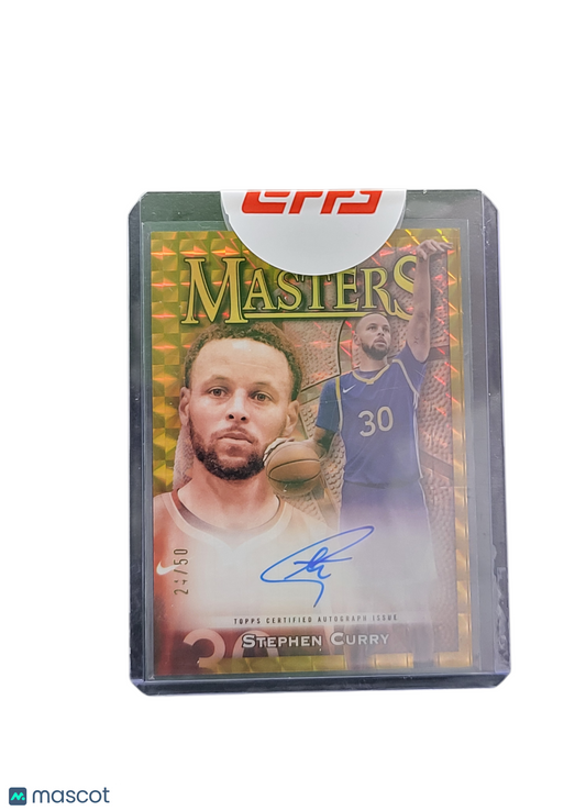 2024 Topps Finest Basketball Masters Stephen Curry #MA-SC Gold Refractor 24/50