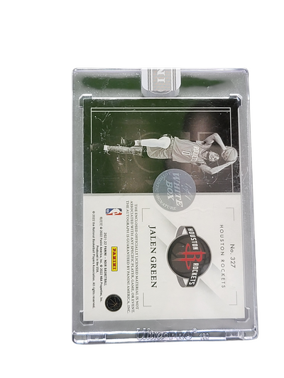 2022 Panini Noir Jalen Green #327 Rookie Patch Autograph RC 1/1