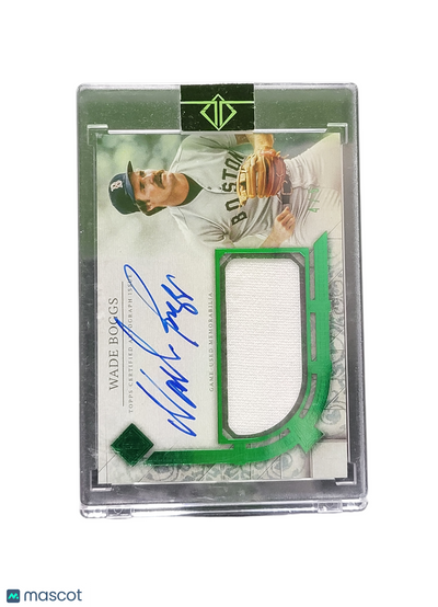 2024 Topps Transcendent  Wade Boggs #TCAR-WB Green Relic Variation Game-Used