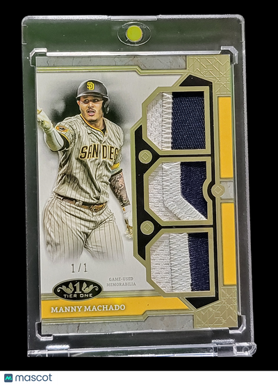 2024 Topps Manny Machado #T1R-MMA 1 / 1 Triple Patch Relic Card Game-Used