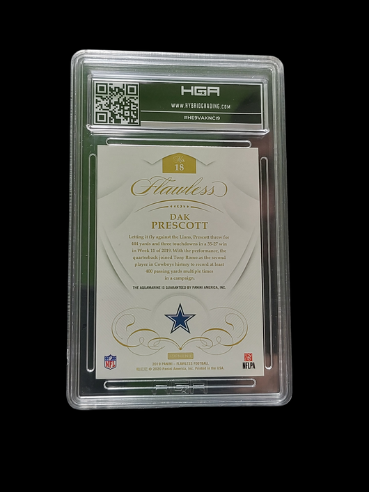 2020 Panini Flawless Dak Prescott #18 Aquamarine