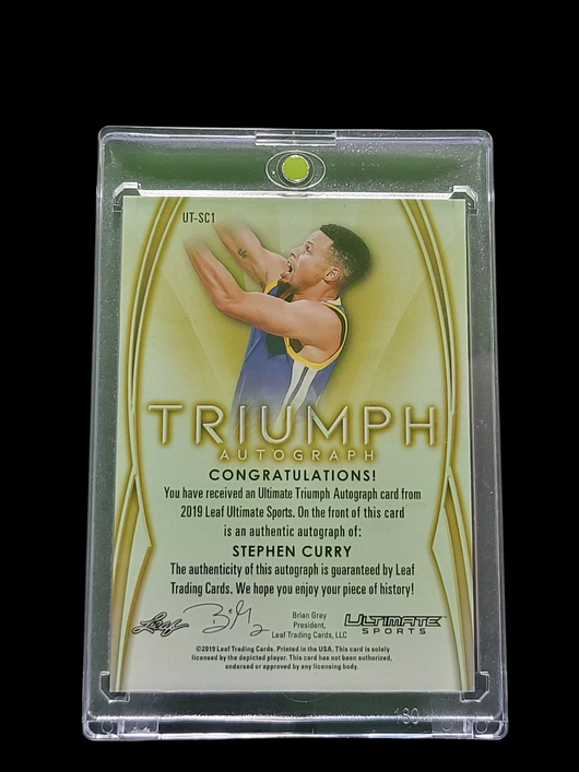 2019 Leaf Ultimate Sports Triumph Autograph Stephen Curry #UT-SC1 1/1