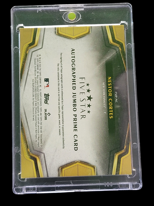 2024 Topps Nestor Cortes #FSJP-NC Patch /6 Auto Jumbo Card Game-Used Memorabilia