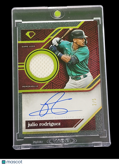 2024 Topps Diamond Julio Rodríguez #SPA-JR 2/5 Game-Used Memorabilia Auto Relic
