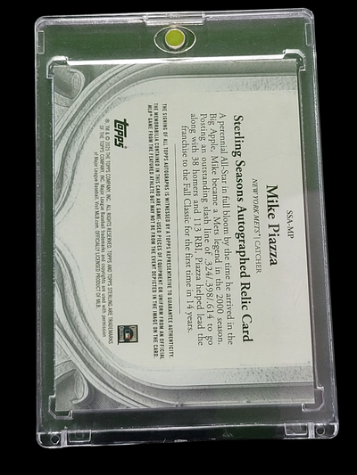 2023 Topps Sterling  Auto Relic Card Mike Piazza #SSA-MP /25 -Used Jersey Relic