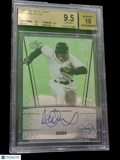 2011 Leaf Metal Draft Ichiro Suzuki #I1 BGS 9.5 Auto 10