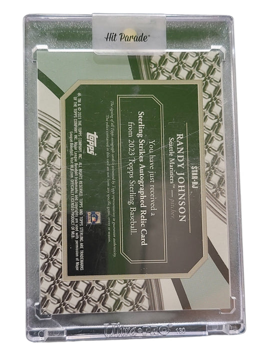 2023 Topps Sterling Randy Johnson #STAR-RJ Sterling Strikes Auto Game-Used 13/25