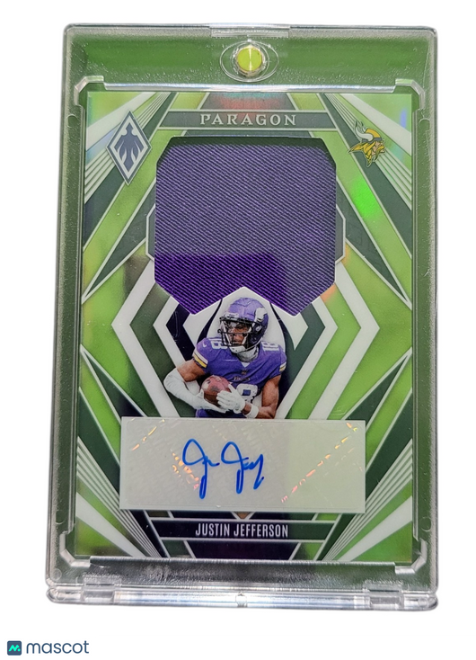 2023 Panini Phoenix Paragon Justin Jefferson #PPA-JJ Green 06/25 Patch