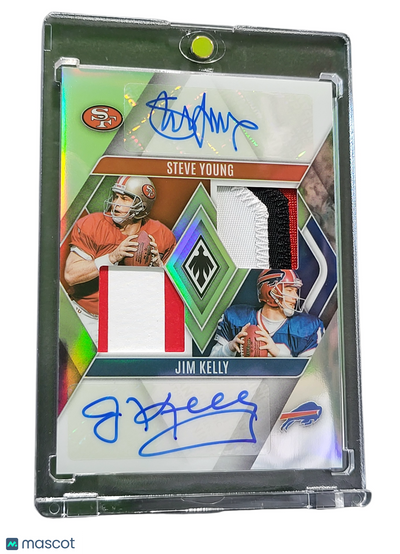 2023 Panini Phoenix Football Steve Young Jim Kelly #DPA-SYJK Auto Dual Patch/25