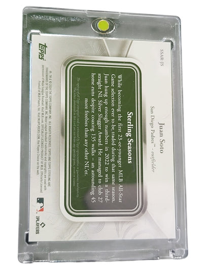 2024 Topps Sterling Juan Soto #SSAR-JS Triple Relic Sterling Seasons Game-Used