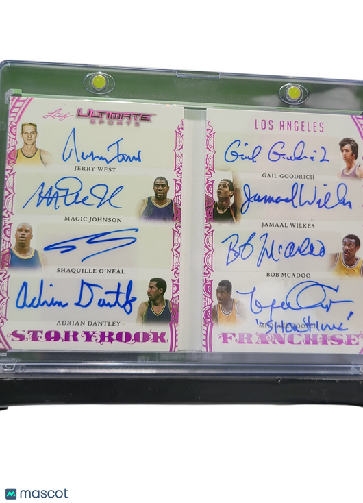 2024 Leaf Ultimate Sports Storybook Franchise  Magic Jerry West Shaq O'Neal