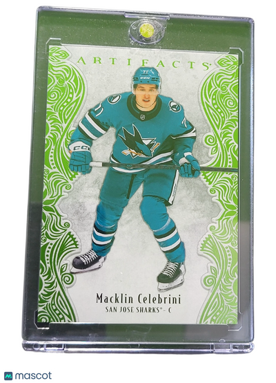 2025 Upper Deck Artifacts Macklin Celebrini #42 Lime Green 111/125