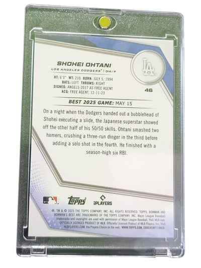 2025 Topps Bowman's Best Shohei Ohtani #46 Purple Refractor 50/50