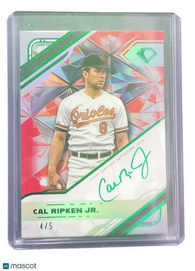 2025 Topps Diamond Cal Ripken Jr. #WPA-CRJ 4 / 5 White Polychromatink Auto Card