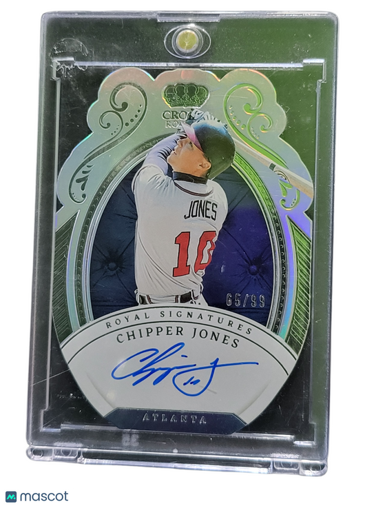 2023 Panini Chronicles Crown Royale Chipper Jones #RS-CJ Signatures 65/99