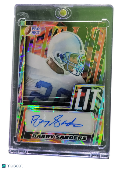 2024 Leaf Pro Set LIT Barry Sanders #L-BS1 Green 6/10