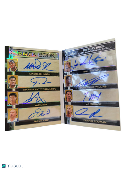 2025 Leaf Magic Johnson Jason Kidd Ja Morant Isiah Thomas Dominique Booklet 1/1