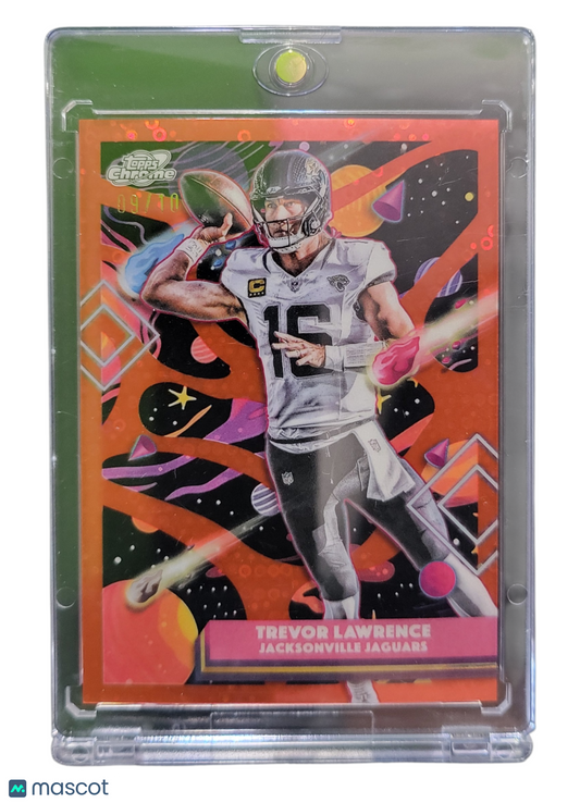 2025 Topps Chrome Cosmic Trevor Lawrence #44 Orange Planetary Pursuit 09/10