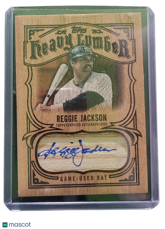 2026 Topps Baseball Heavy  Reggie Jackson #HLAR-RJ Game-Used Bat Auto Relic