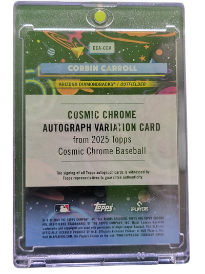 2025 Topps Cosmic Chrome Corbin Carroll #CCA-CCA Yellow RayWave /