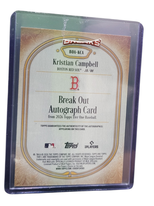 2026 Topps Tier One Kristian Campbell #BOA-KCA 02/10