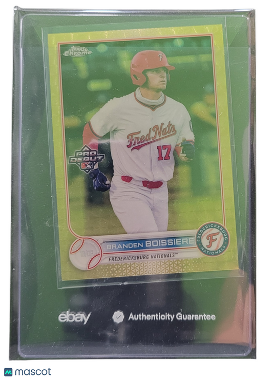 2022 Topps Chrome Pro Debut Branden Boissiere #PDC-36 Yellow
