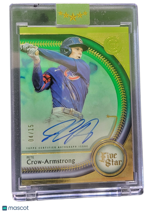 2024 Topps Five Star Pete Crow-Armstrong #FSA-PC Green 04/15