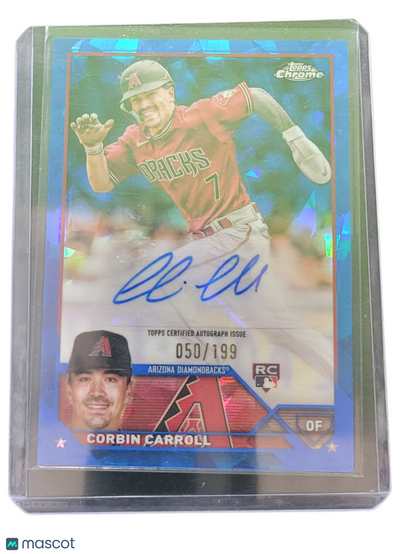 2023 Topps Chrome Sapphire Edition Corbin Carroll #USA-CC Blue 050/199 RC