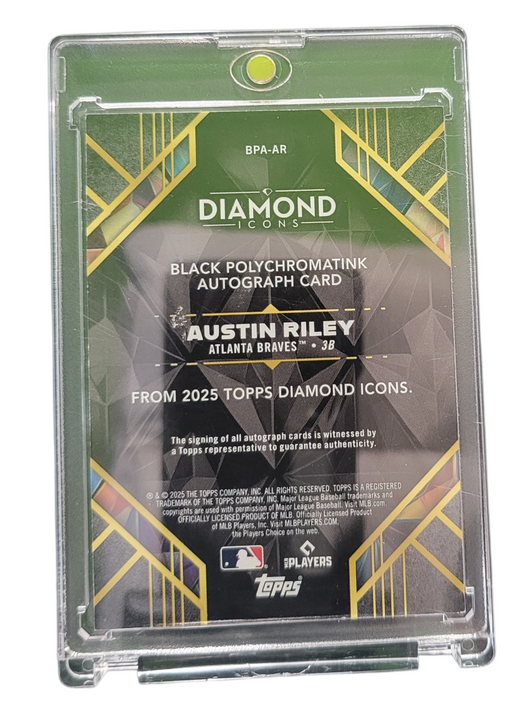 2025 Topps Diamond Icons Austin Riley #BPA-AR Black Polychromatink 06/10