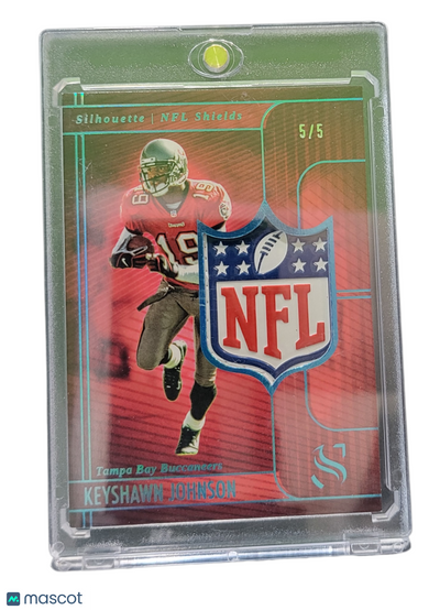 2026 Panini Silhouette Keyshawn Johnson #NFL-KJN NFL Shields 5/5 Mem Patch
