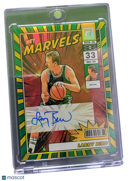 2025 Panini Donruss Net Marvels Larry Bird #NMS-LBR Green 08/10