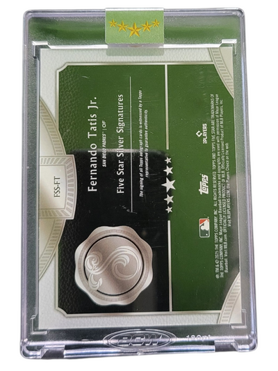 2025 Topps Five Star Silver Signatures Fernando Tatis Jr. #FSS-FT Green 07/15
