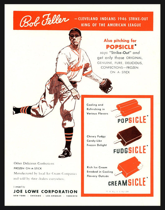 Bob Feller Autographed All Star Program Reprint Cleveland Indians SKU #195397