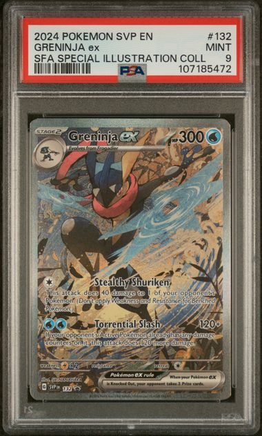 [PSA 9 - MINT] GRENINJA ex #132 - Sfa Special Illustration Coll - SV Black Star Promo (2024)