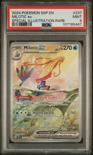 [PSA 9 - MINT] MILOTIC ex #237 - Special Illustration Rare - Surging Sparks (2024)