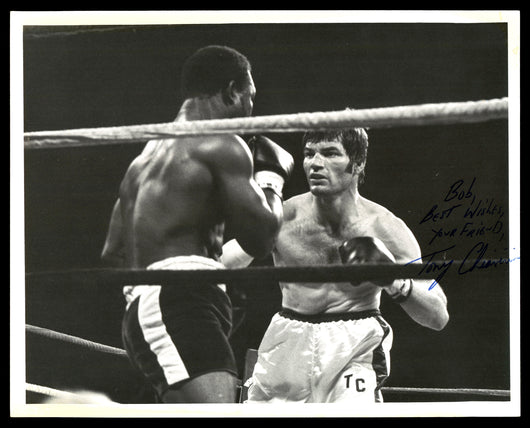 Tony Chiaverini Autographed 8x10 Photo "To Bob Best Wishes" SKU #179684