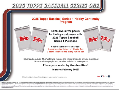 2025 Topps Series 1 Baseball Hobby Jumbo Box