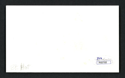 Roger Brown Autographed 3x5 Index Card Indiana Pacers "Best Of Luck" JSA #P68768