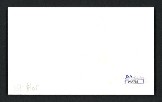 Roger Brown Autographed 3x5 Index Card Indiana Pacers "Best Of Luck" JSA #P68768