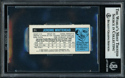 Jerome Whitehead Autographed 1980-81 Topps Card #71 Dallas Mavericks Beckett BAS #11317574