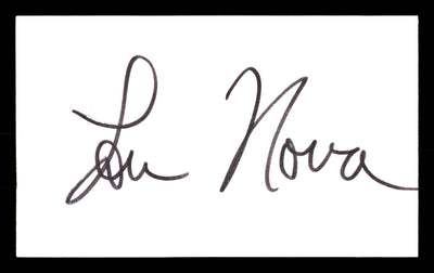 Lou Nova Autographed 3x5 Index Card Boxer, Actor SKU #179719