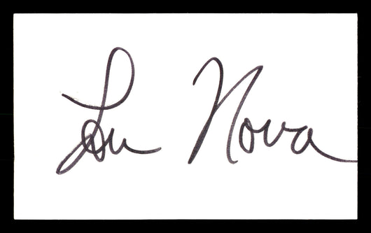 Lou Nova Autographed 3x5 Index Card Boxer, Actor SKU #179719