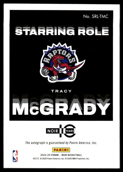 2024-25 Panini Noir #SRL-TMC Tracy McGrady 11/25 Starring Role