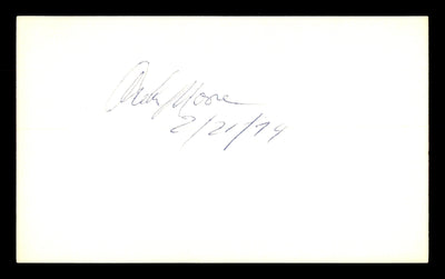 Archie Moore Autographed 3x5 Index Card Light Heavyweight Champ SKU #179734