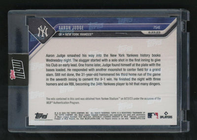 Topps Now 754E Aaron Judge New York Yankees