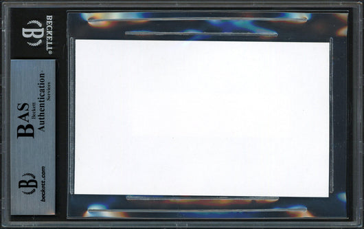 Luke Easter Autographed 1x3 Cut Cleveland Indians Beckett BAS #13610501