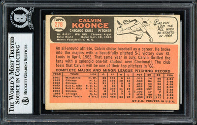 Cal Koonce Autographed 1966 Topps Card #278 Chicago Cubs Beckett BAS #12057066